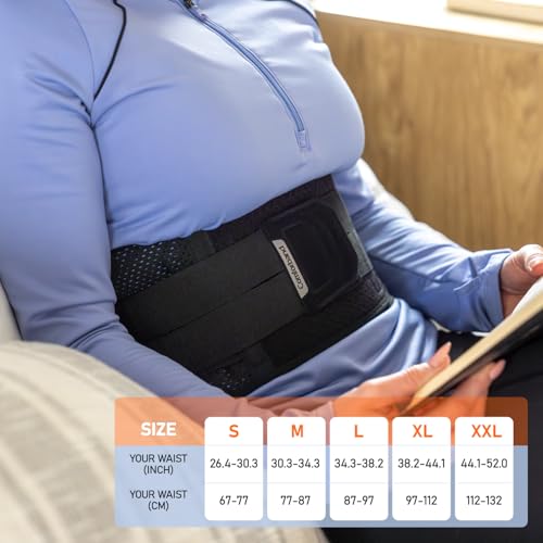 Double-Cross Comfort Back Support - Premium Back Brace for Lower Back Pain, Muscle Spasm, Strains, Arthritis, Sciatica, Injury Recovery, Rehabilitation (Small)