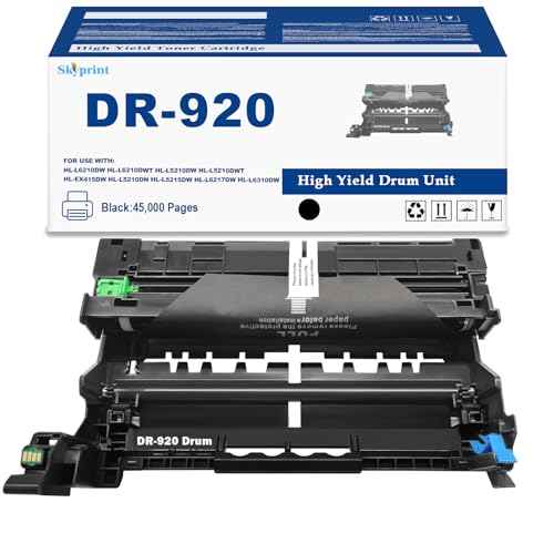 Drum Unit DR-920 DR920 Compatible for Brother DR-920 DR920 Drum Brother HL-L6210DW HL-L6210DWT HL-L5210DW HL-L5210DWT HL-EX415DW HL-L5210DN HL-L5215DW HL-L6217DW HL-L6310DW Printer