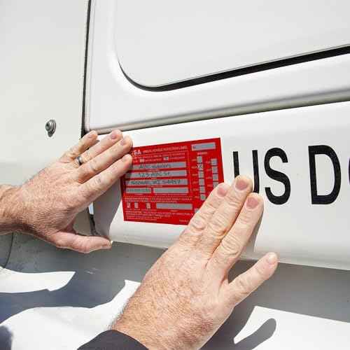 J. J. Keller 10-Pack, Annual Vehicle Inspection Report Form & Red FMCSA Label Aluminum, 3-Ply Carbonless Form, DOT Compliant