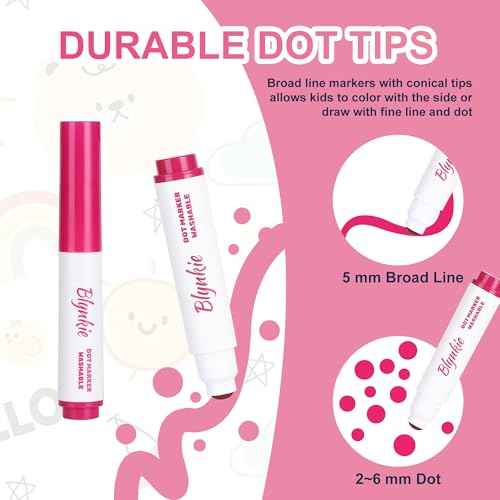Washable Dot Markers Bulk, Pack of 320 with 16 Vibrant Colors, Shimmer Bingo Paint Daubers Supplies for Toddlers Preschool Student, Painting Art and Crafts, Non Toxic Water-Based