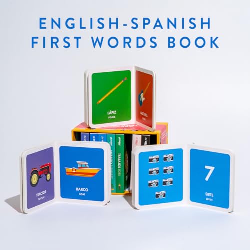 My First Bilingual Library: A Spanish-English Vocabulary Board Book Set of Colors, Numbers, Animals, ABCs, and More (Si Sabo Bilingual Books for Kids)