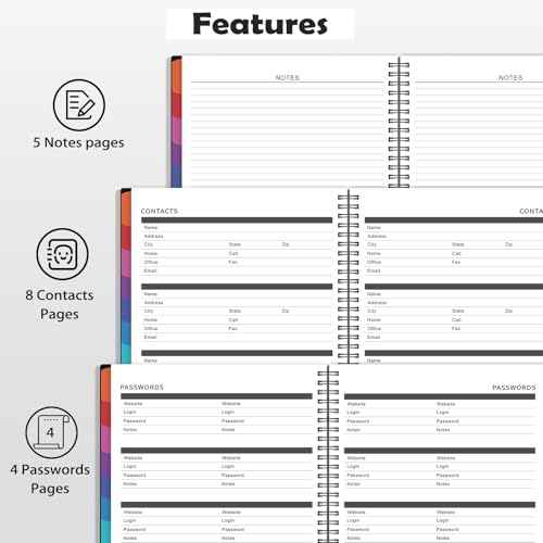 2026 Monthly Planner - Jan 2026 - Dec 2026, 9" x 11", 12 Months Planner Calendar 2026, Colorful Monthly Tabs, Suitable for School & Work
