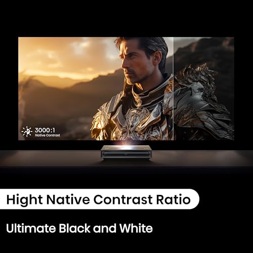 Hisense PX3-PRO Ultra Short Throw Triple Laser Projector, 4K UHD, 80” – 150”, 3,000 Lumens, 3000:1 Contrast, Dolby Vision & Atmos, IMAX Enhanced, 240 High Refresh Rate, Google TV, Designed for Xbox