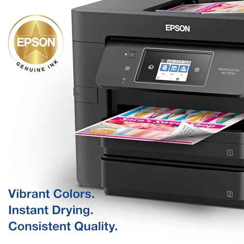 EPSON 702 DURABrite Ultra Ink High Capacity Cyan Cartridge (T702XL220-S) Works with WorkForce Pro WF-3720, WF-3730, WF-3733