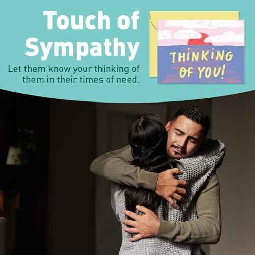 Sweetzer & Orange S&O Fun Thinking of You Cards with Envelopes - Colorful Notes Pack of 24 Box - Blank Inside Encouragement Cards with Covers- Bulk Boxed Greeting sheets in various Designs-4x5.5"