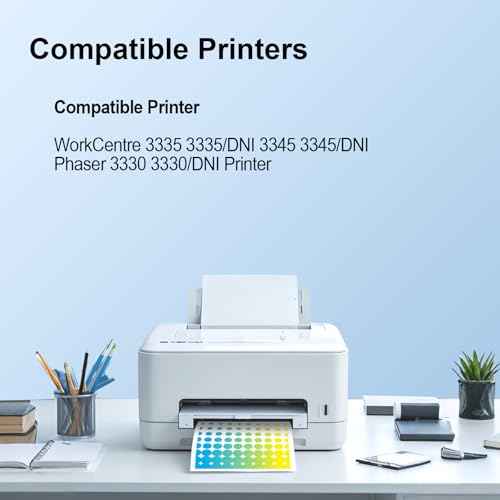 3330/ 3335/ 3345 Black High Capacity Toner-Cartridge (8,500 Pages/Pack) Compatible for Xerox 106R03622 for Xerox Phaser 3330 WorkCentre 3345 3335 Printer