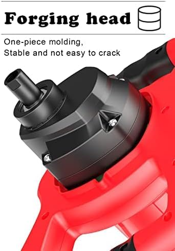 KJZQLMZ Concrete Mixer 3980W 60cm Handheld Mortar Mixer with 6 Speeds and Stainless Steel Paddle