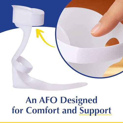Brace Direct Semi-Rigid Leaf Spring AFO for Foot Drop - Lightweight Posterior Ankle-Foot Orthosis - Trimmable Fit (Women’s Right)
