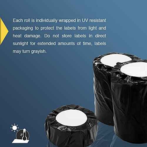 BETCKEY - Large Multi-Purpose Labels Replacement for Brother DK-1240 (4 in x 2 in), Compatible with Brother QL Label Printers [6 Rolls/3600 Labels, Yellow]