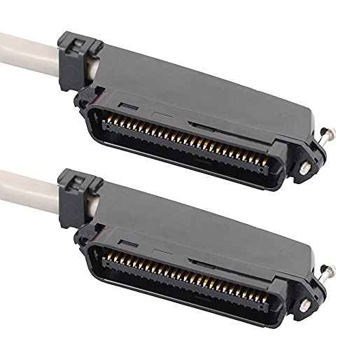ICC Male to Male 25 Pair Telco Cable 15ft - Cat3 24AWG, 100% Solid Pure Copper, Gray Riser CMR Cable with 90 Degree 50 Pin Telco Connector for Voice and Low Data PBX Applications, 15 Feet