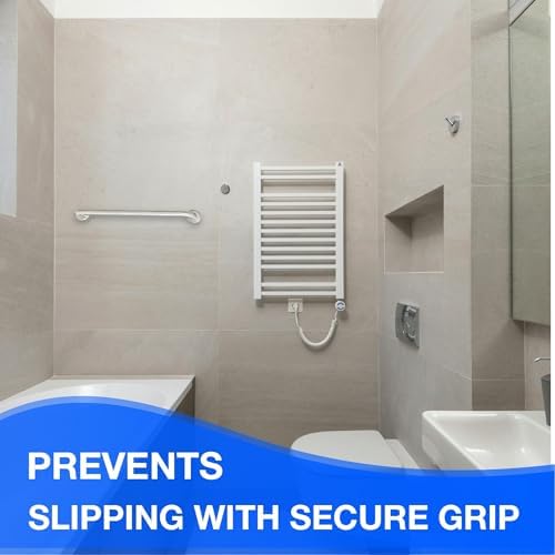48' Smooth Grip 304 Stainless Steel Grab Bars for Seniors, ADA Shower Bars Safety Holds Upto 400lbs, Grab Bars for Bathtubs and Showers