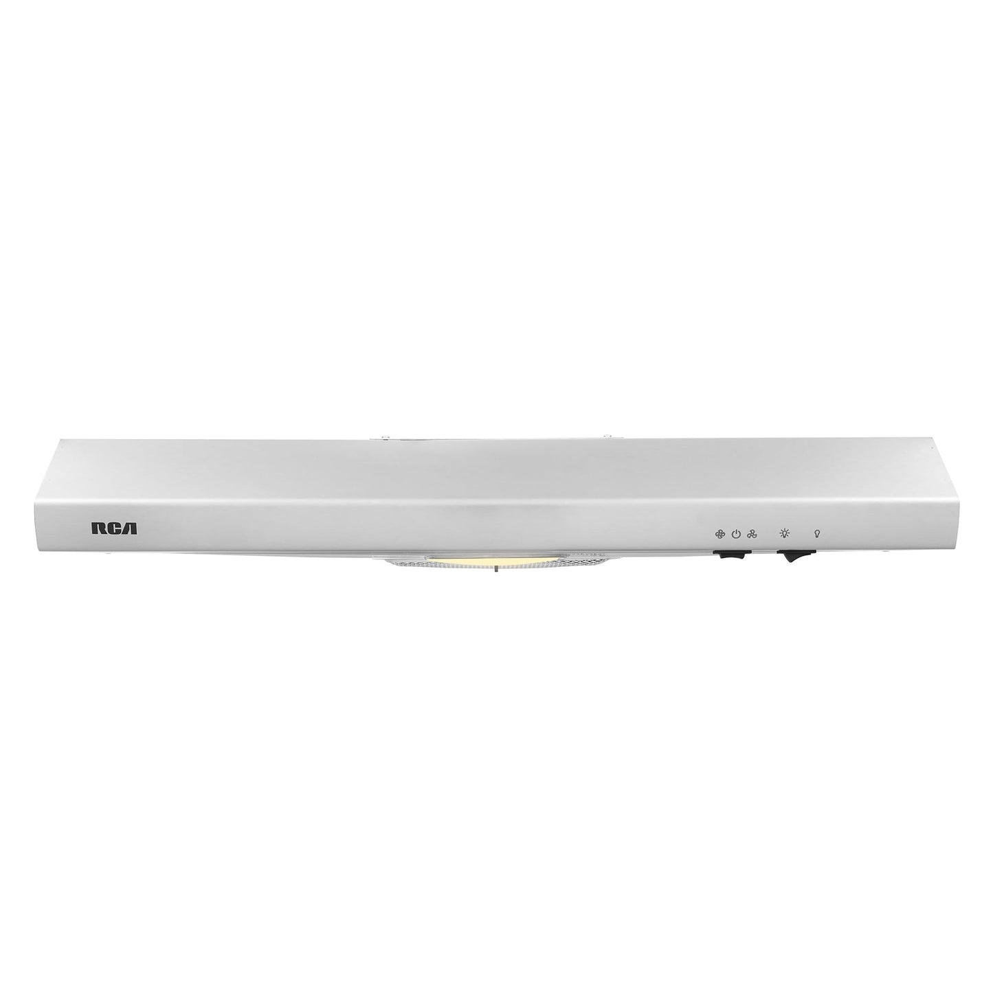RCA R-RHUCC30SSS 30 in. Century Collection Ductless Under Cabinet Range Hood, Reusable Filter, Rocker Switch, Light, Stainless Steel