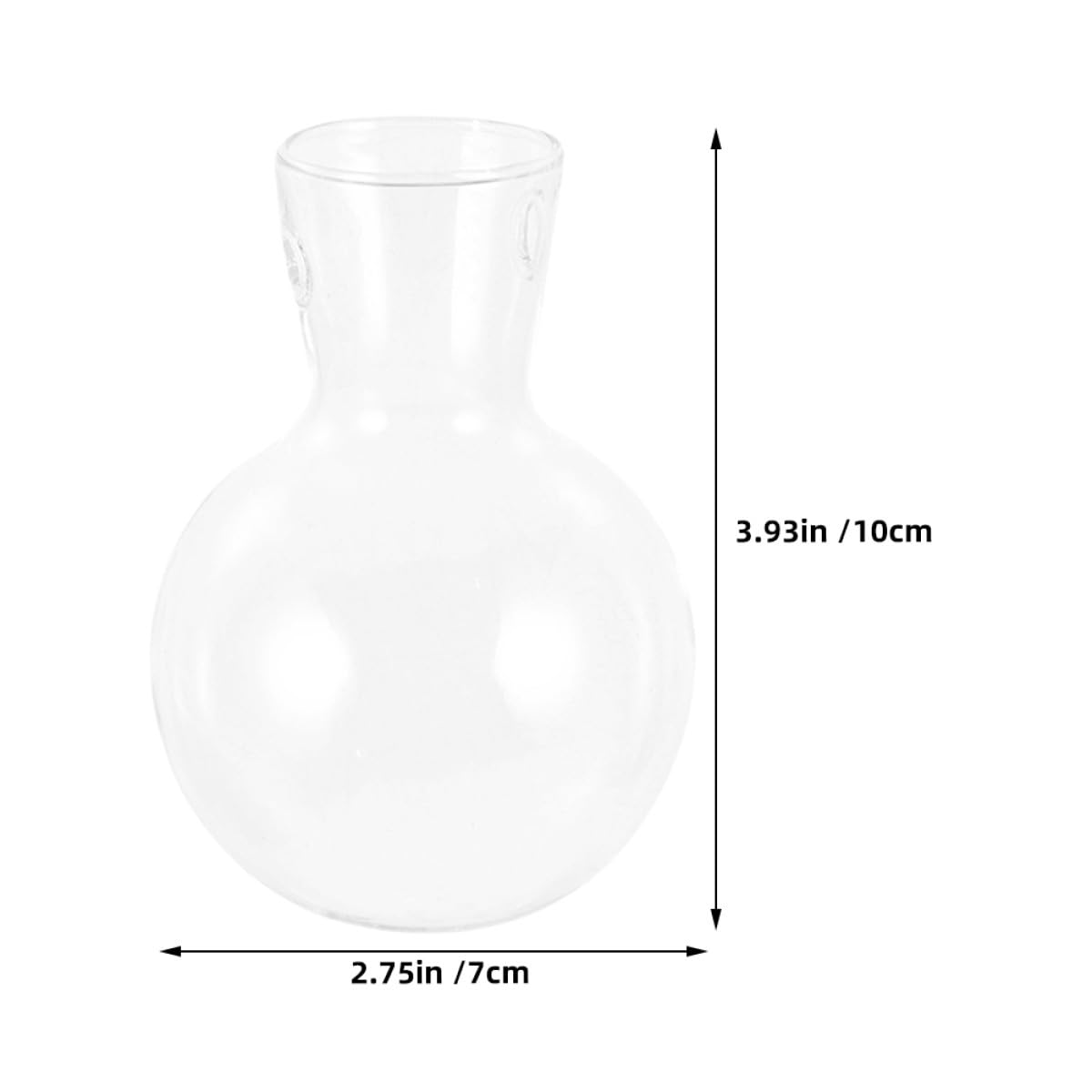 MINAOLULUS 3pcs High Borosilicate Glass Plant Pot with Wood Stand, Desktop Propagation Vase for Hydroponic Plants and Flowers, Glass Terrarium Planter for Home Décor