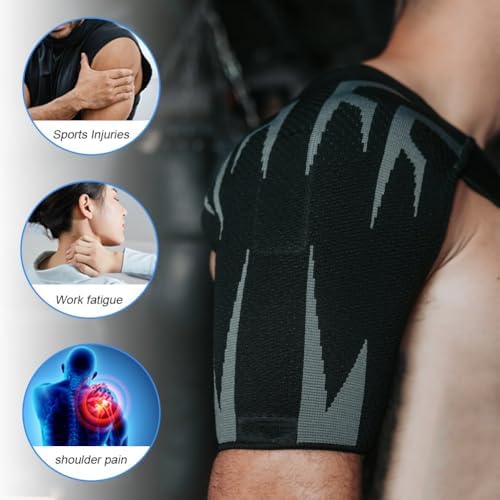 Anaconda Shoulder Brace for Men, Adjustable Compression Support Sleeve, Rotator Cuff Shoulder Brace, Compression Support Pain Relief, Arm Sling Injury and Torn Rotator Cuff for Left or Right Arm(X-Lar