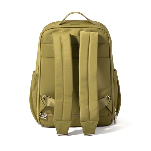 Baggallini Tribeca Expandable Laptop Backpack - 15"x11" Lightweight RFID Computer Bag for Work & Travel with Luggage Sleeve