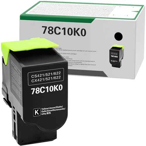 78C10K0 Black Remanufactured Toner Cartridge Replacement for Lexmark CS521 CS622de CS421 CX622 CX522 CX421 CS521dn CS421dn CX421adn CX625ade Printer 2000 Pages