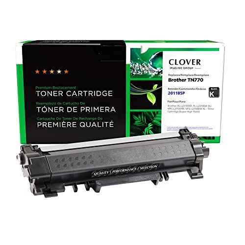Clover Remanufactured Toner Cartridge Replacement for Brother TN770 | Black | Super High Yield