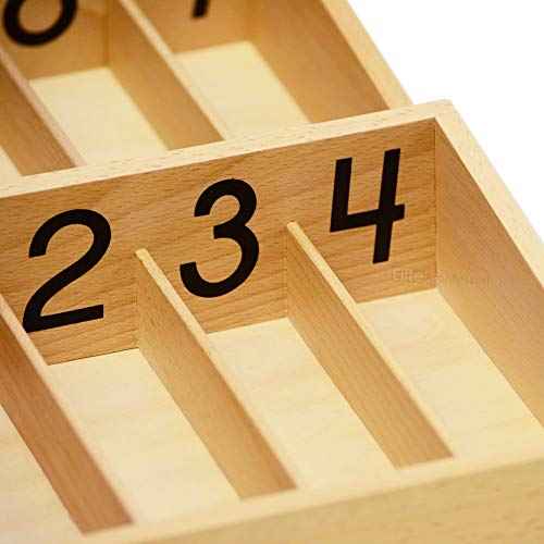 Elite Montessori Numbered Spindle Box with 45 Spindles