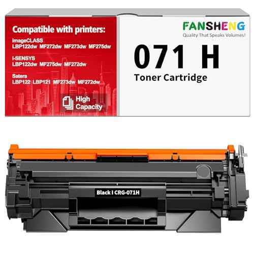Compatible Toner Cartridge for Canon 071H 071 Toner CartridgeÂ£Â¨2500 Pages, Compatible to Imageclass LBP122dw MF272dw/MF273dw/MF275dw LBP122dw Laser Printer (High Yield Black, 1 Pack)