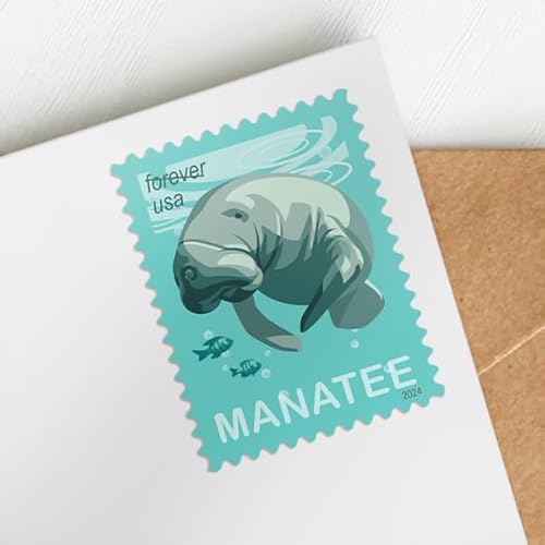 Save Manatees (2 Booklets of 20) First-Class Mail Forever Postage Stamps Scott #5851