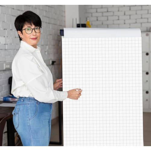 (2-Pack) Graph Paper Pad - 24" x 36" Large Graph Paper, 50 Sheets/100 Pages, 4"x4" Ruled Grid Paper for Engineer Architect Designer Mathematician Draftsmen Sketch House Commercial
