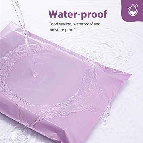 Fuxury Large Poly Mailers 24x24 Inch 100Pcs, Waterproof Shipping Bags for Clothing, Strong Adhesive Shipping Envelopes for Small Business Suppliers, Self Seal Mailers Poly Bags Mailing Bags Purple
