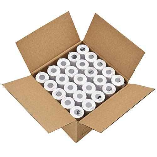 2 1/4 Thermal Paper 50 Rolls for Credit Card Machine POS Cash Register Receipt Paper Roll 1-Ply Bond(2-1/4 inchx 165 feet)