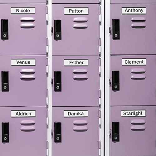 300 Pieces Magnetic Label Holders Channel Labels Racks Magnetic Card Holders with Protective Films and Replacement Strips for Metal Shelf, Filing Cabinet, Mailbox, Whiteboard (1 x 3 Inch)