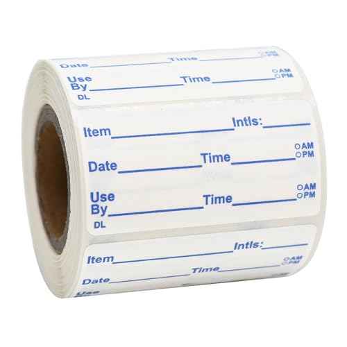 L LIKED Dissolvable Labels, 2x1 Inch, 300 Stickers, Use by Food Rotation Labels for Storage and Container