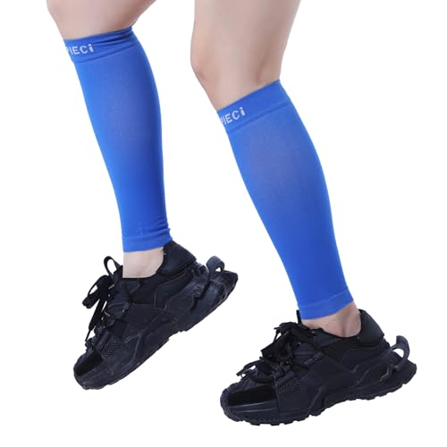 15-20mmHg 1 Pair Men and Women Wide Calf Sleeve Brace Compression Socks for Leg Support, Pain Relief