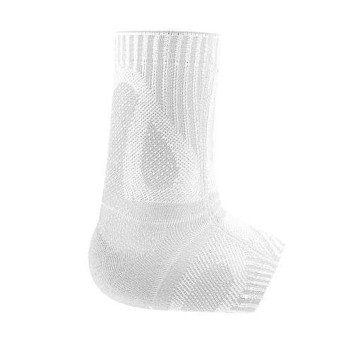 Bauerfeind Sports Achilles Support - Relieves the achilles tendon while running, jumping, and moving - All White, Large