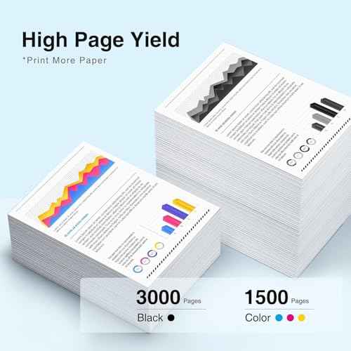 Compatible for LC3033 BK C M Y Ink Cartridges Brother LC3033XXL Super High-Yield Replacement for Brother Ink Cartridges LC3033 LC-3033 LC3035 Work with MFC-J995DW MFC-J805DW MFC-J815DW Printer-4 Packs