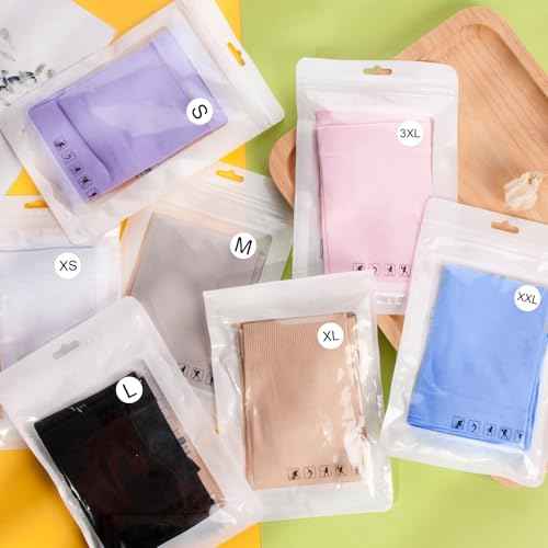 4200 Pcs Size Stickers for Clothing XS-XXXL, Wmiwulien 1/2" 28 Sheets Self Adhesive Labels, Round Black Apparel Size Label Stickers for T-Shirts Trousers Skirt Retail Home