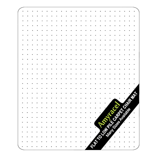 Amyracel Office Chair Mat for Hardwood Floor Desk Floor Mat for Hardwood Floors, Clear Desk Chair Mat for Hard Floor Easy Glide Floor Protector Mat (for Carpet Floor, 45" x 53" Rectangular)