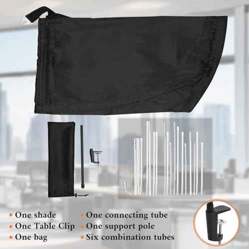 Adjustable Office Cubicle and Desk Shade£¬Cubicle Shade£¬Block Overhead Light, Glare, and Airflow£¬Uv-Resistant Fabric£¬Working Office Cubicle Accessories for Light Sensititve Workers
