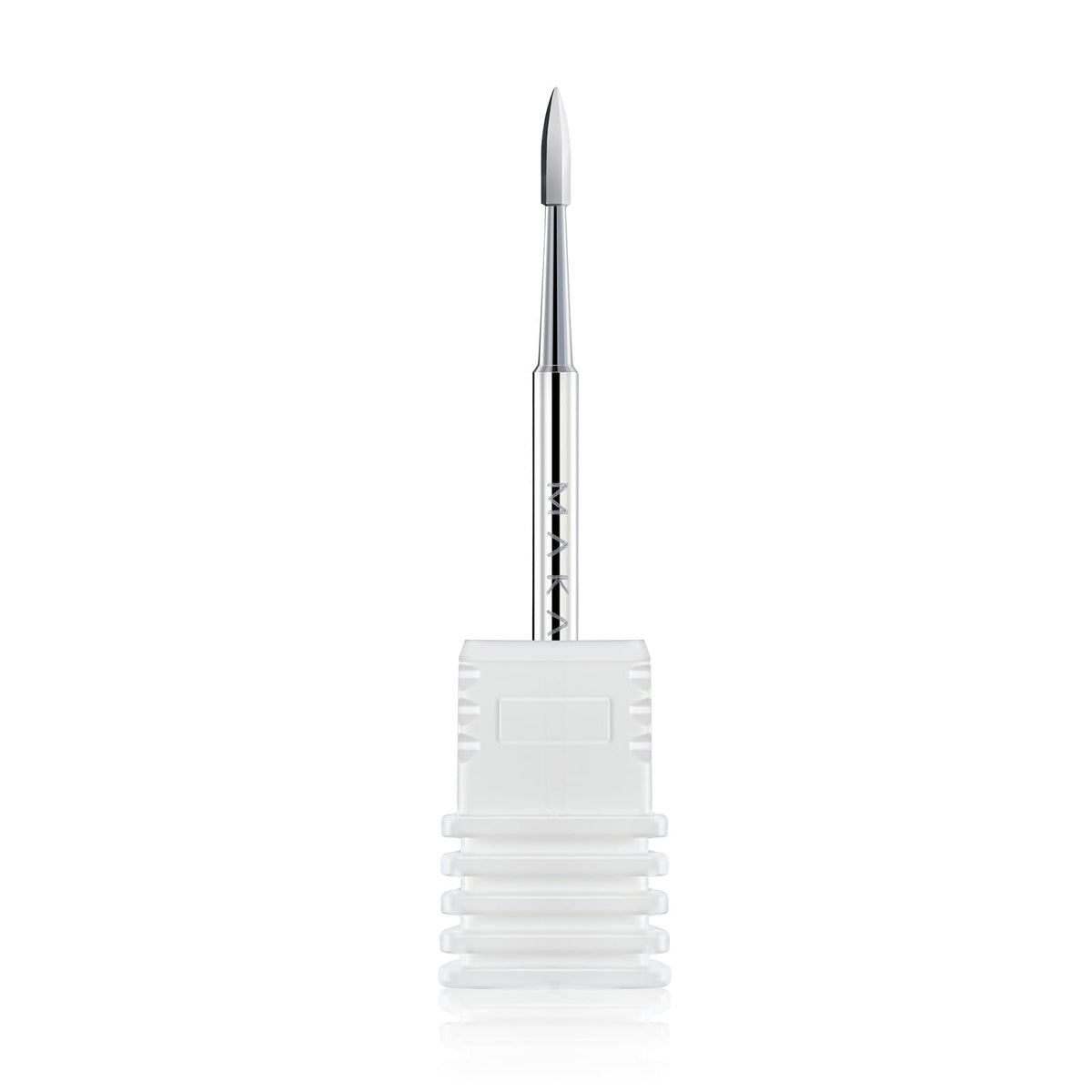 Makartt Flame Cuticle Nail Drill Bit - 3/32" Shank Tungsten Carbide Bit for Nail Drill Machine Professional Shape Bit for Cuticle Cleaning, Smooth Gel Nails,Sidewall, Dead Skin & Nail Prep Silver