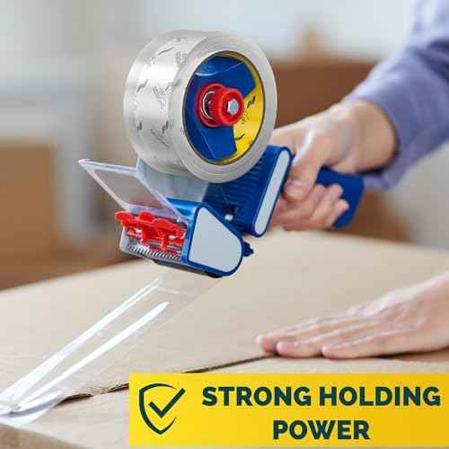 Packing Tape Clear Packaging Tape Heavy Duty Strong Shipping Refills Dispenser Transparent Thick Moving Supplies Mailing Boxes Sealing Office Storage Home - 60 Yds x 1.88" Wide x 2.7 Mil Thick 6 Rolls