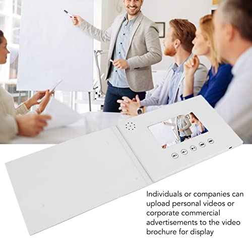 Video Greeting Card, Video Brochure Electronic Greeting Card with LCD Screen, Video Book that Plays Your Wedding Video, Wedding Video Book, Wedding Video Album (4.3inch)