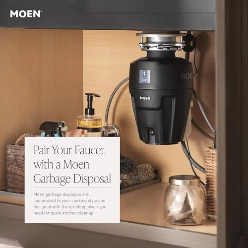 Moen Inara Bronzed Gold Spring Pulldown Kitchen Faucet with Pre-Rinse and Power Boost, Modern Kitchen Faucet, One-Handle Easy Installation, 87863BZG