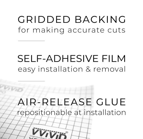 VViViD One Way Perforated Window Vinyl Privacy Wrap Film Roll Decal Sheet DIY Easy to Use Air-Release Adhesive (100ft x 54 Inch)