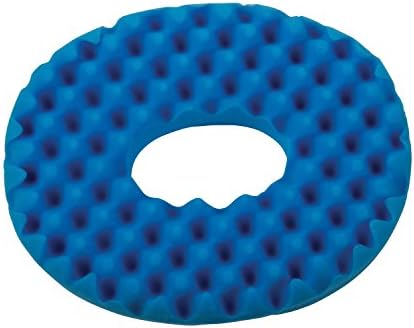 DMI 16-inch Convoluted Molded Foam Ring Donut Pillow Seat Cushion for Hemorrhoids, Back Pain, Tailbone Relief Cushion, Navy