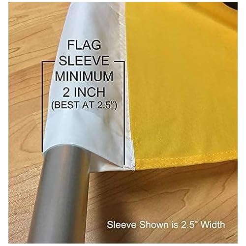 4 Less Co 15 Feet Tall Windless Swooper Flag Pole Hybrid Kit (Pole + Spike) hq15