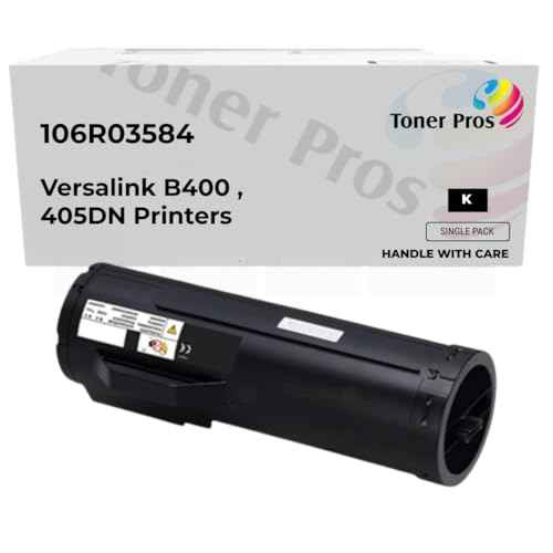 Toner Pros Replacement Toner Cartridge ? Compatible for Xerox 106R03584 ? Extra High Capacity Black Toner for Xerox VersaLink B400, B405DN Printers ? Page Yield: 24,600 Pages
