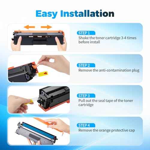 TN433 TN431 Toner Cartridge Replacement for Brother TN433 TN431 TN-433 TN431bk Compatible for Brother MFC-L8900CDW MFC-L8610CDW HL-L8360CDW HL-L8260CDW Printer (Black, 2-Pack)