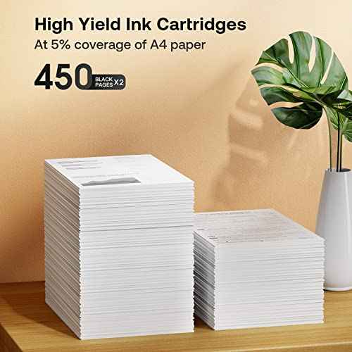 Remanufactured Ink Cartridge Replacement for Canon 245XL for PIXMA MG2420 MG2520 MG2522 MG2525 MG2920 MG2922 MG2924 MG3020 MG3022 MG3029 TR4520 TR4522 TS3120 TS202 Printer (Black 2 Pack)
