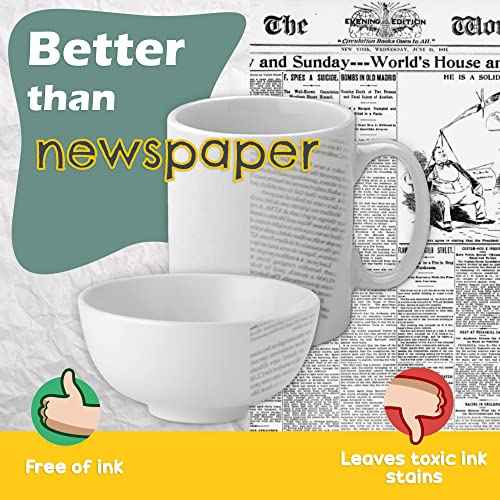 Eco Friendly - Newsprint Packing Paper Sheets for Moving - 500 Newsprint Paper Sheets for packing supplies -15 lb - 17" x 27" Moving Supplies Packing paper for Dishes and Glasses - Made in USA