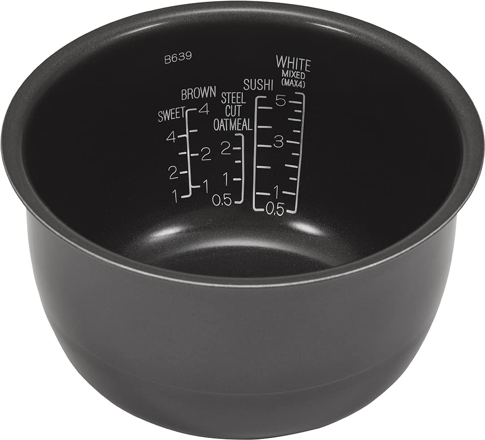 Zojirushi NW-QAC18 10-Cup Capacity Flat-Top Induction Cooker and Warmer with Custom Cooking Pan, Double Nonstick Coating for Easy Clean-Up (Black)