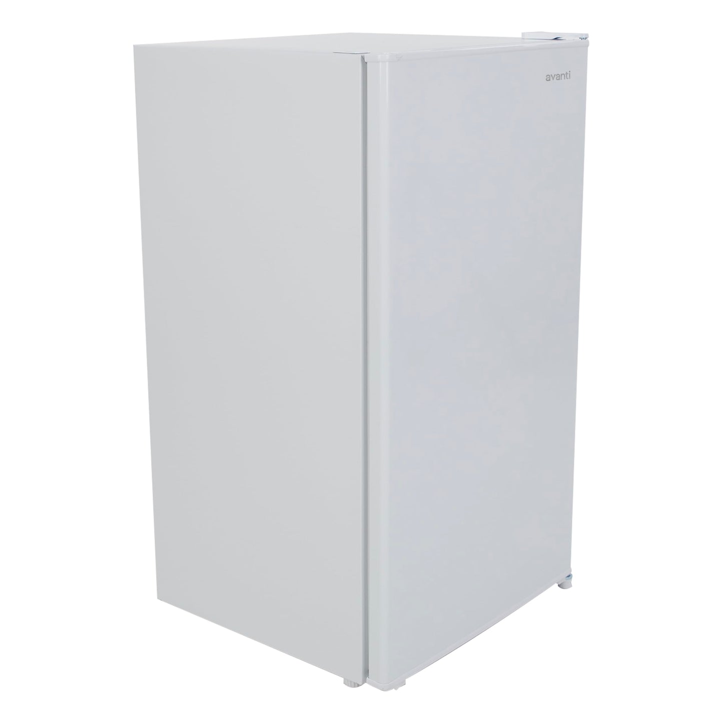 Avanti Mini Fridge Compact Refrigerator for Home Office or Dorm with Reversible Recessed Door, Adjustable Door Bins and Glass Shelves with Adjustable Temperature Control, 3.2-Cu.Ft., White