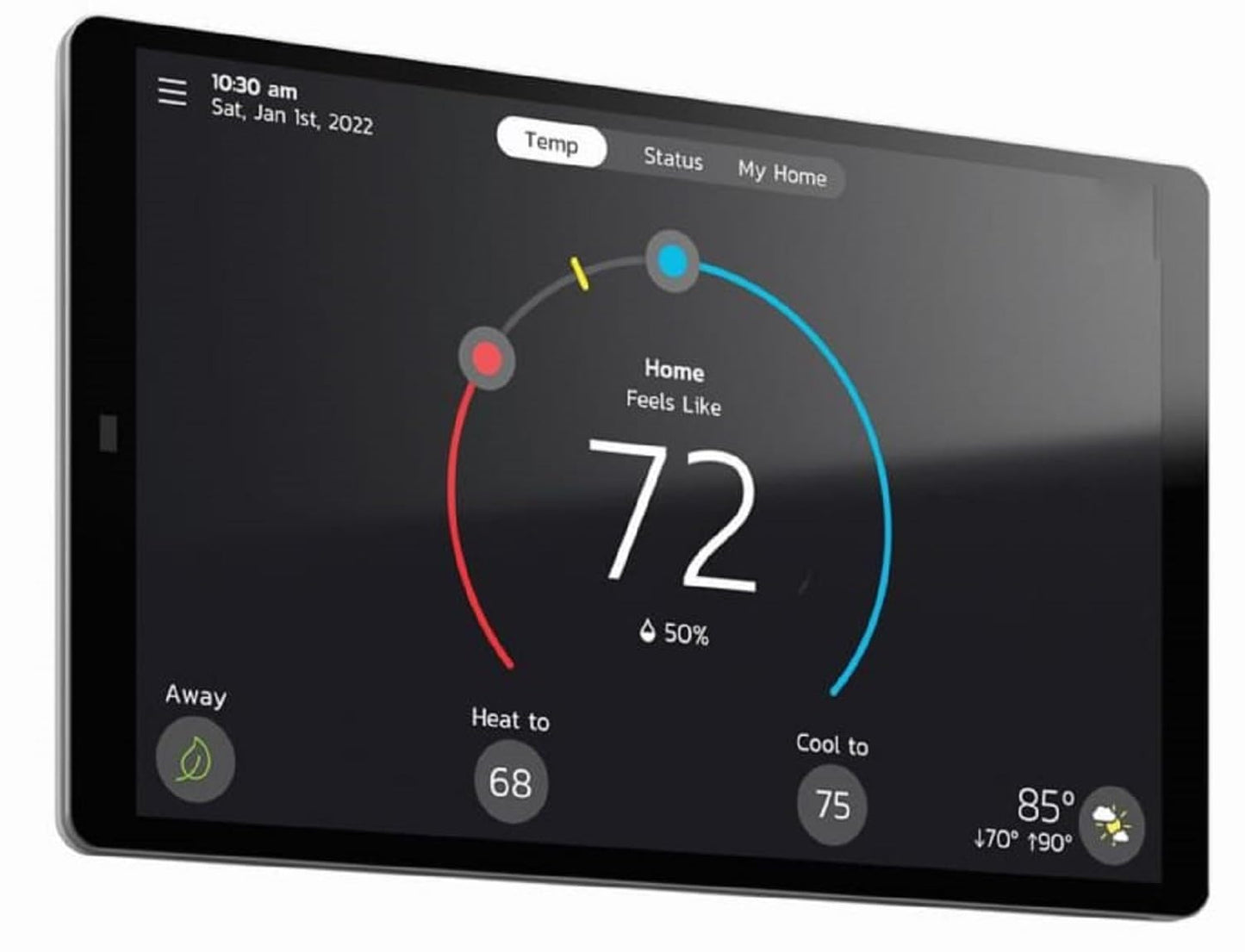 Lennox S40 (22V24) Smart Thermostat, Touchscreen, WiFi, Communicating System Control, Programmable, Geo-Fencing, Remote Access, Alexa Enabled, Easy Installation, Non-Returnable Factory Warranty