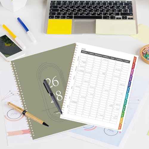 2026-2028 Monthly Planner Calendar - 3 Year Planner 2026-2028, Jan 2026?Dec 2028, 8.5" x 11", 36 Monthly Calendar with Colorful Tabs, Inner Pockets for Home, School or Office Use
